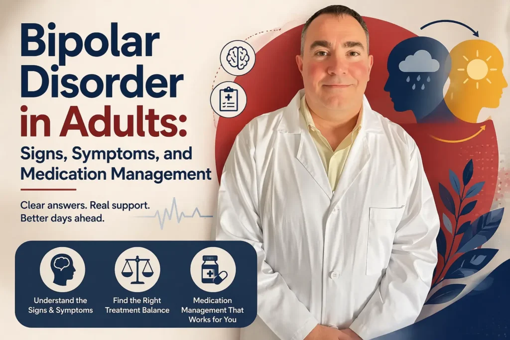 Bipolar Disorder in Adults: Signs, Symptoms, and Medication Management