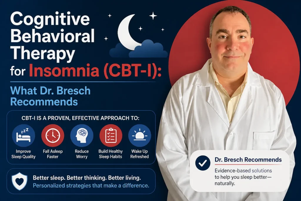 Cognitive Behavioral Therapy for Insomnia (CBT-I): What Dr. Bresch Recommends