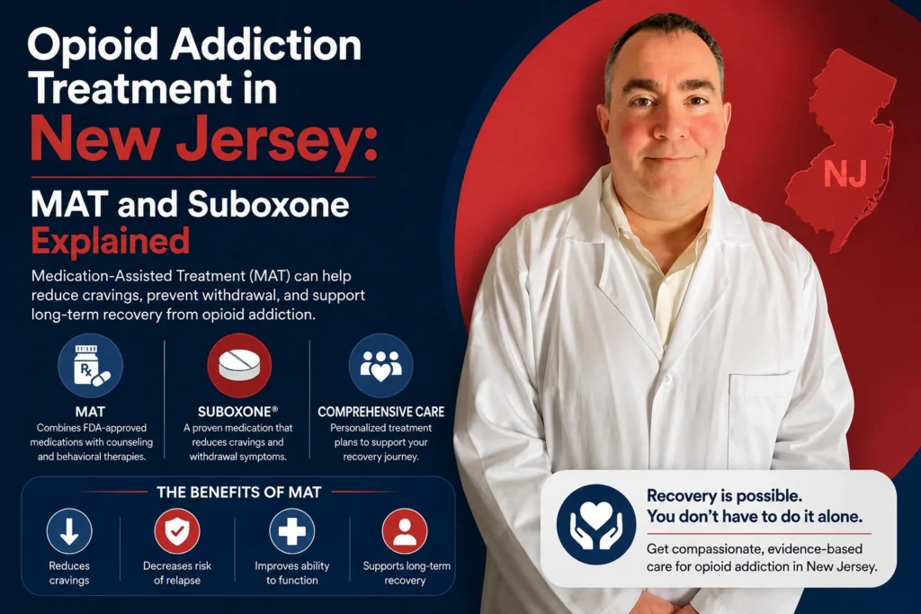 Opioid Addiction Treatment in New Jersey MAT and Suboxone Explained